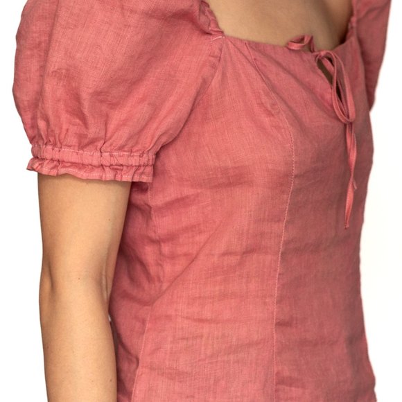 H&M • Small • Short Sleeve Blouse • Pink - Picture 7 of 8